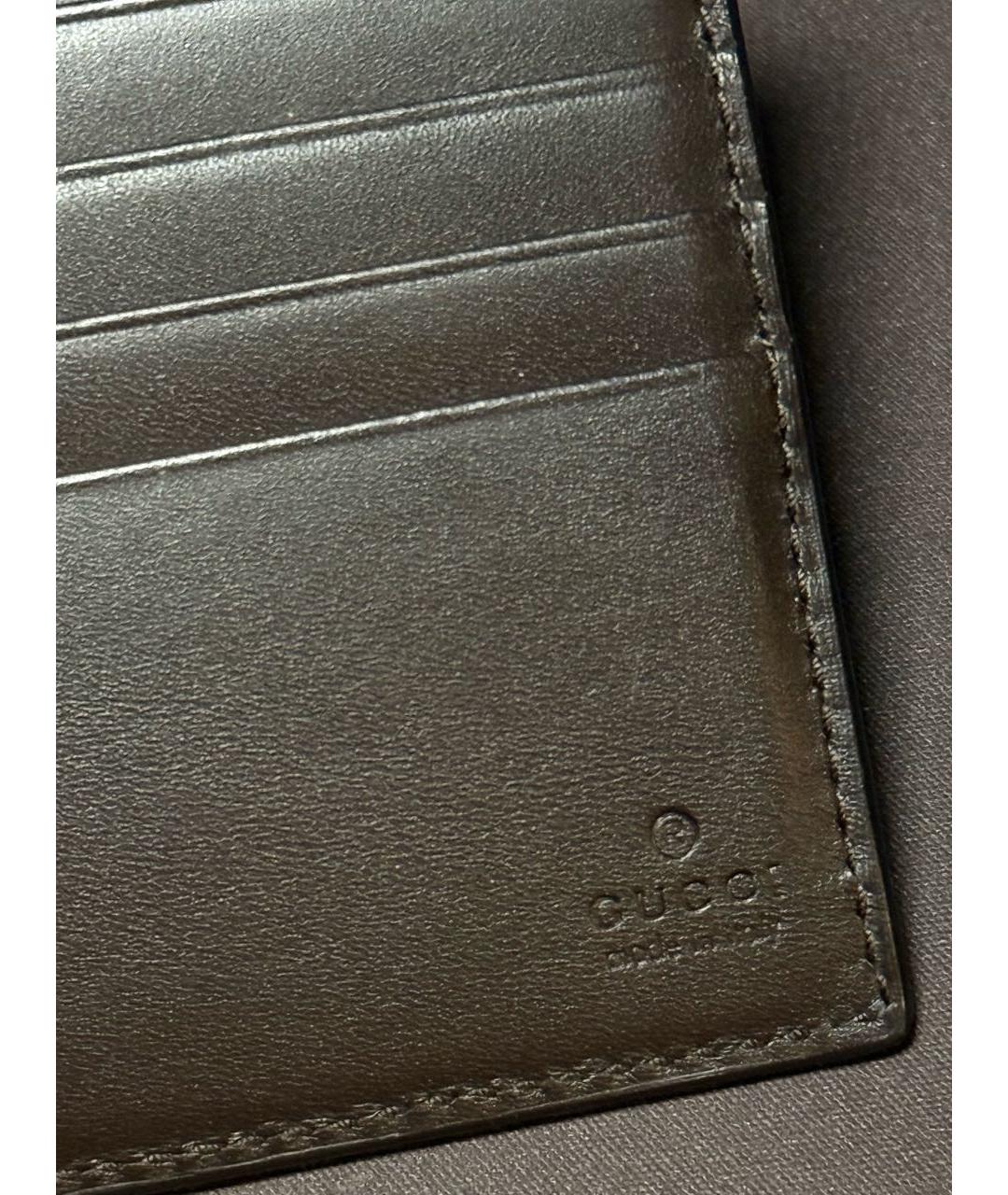 GUCCI Бежевый кожаный кошелек, фото 5