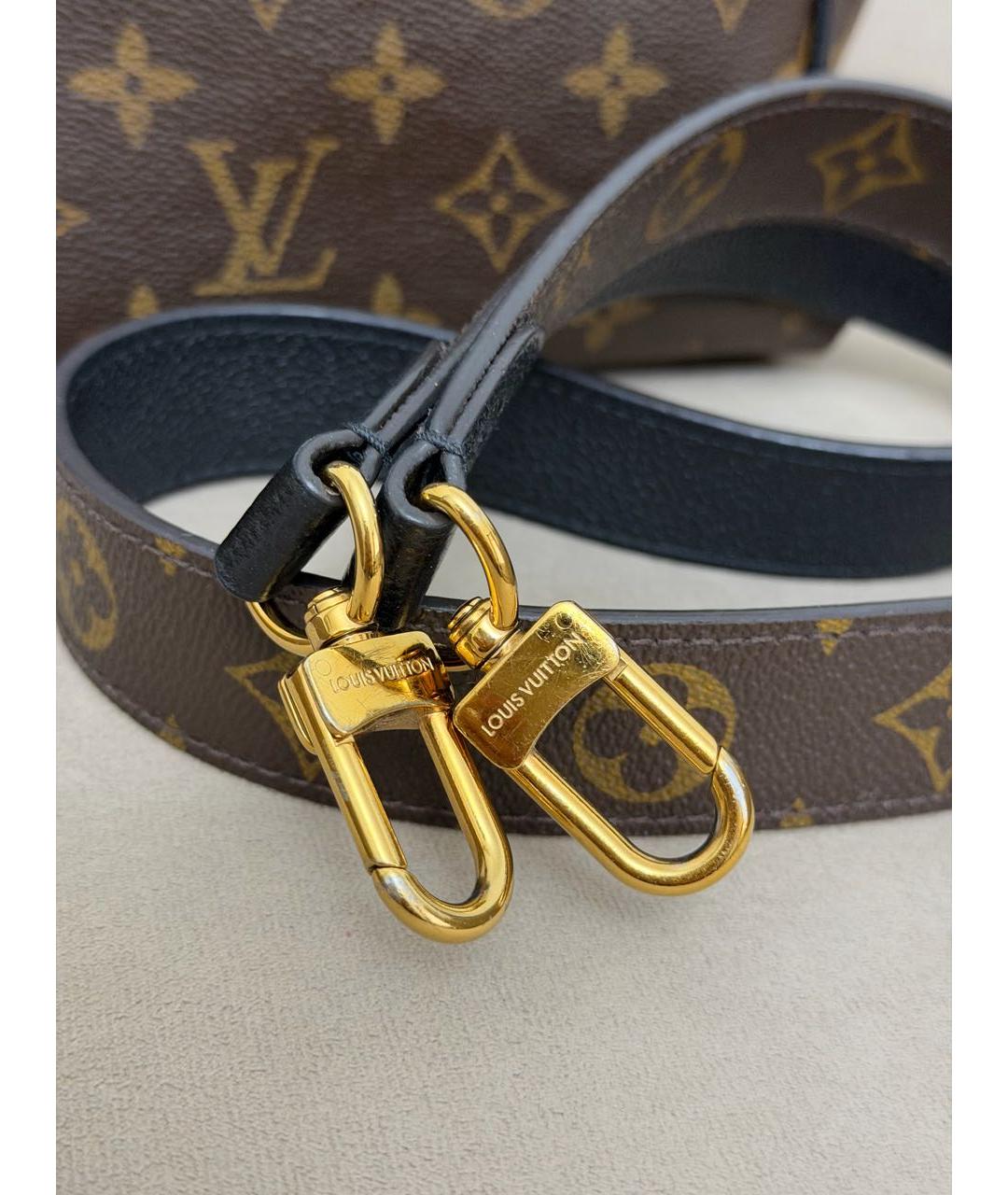 LOUIS VUITTON Коричневая сумка с короткими ручками из канвы, фото 7