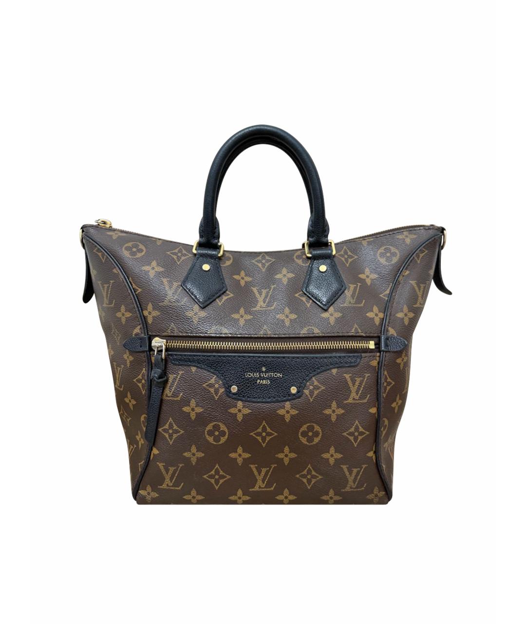LOUIS VUITTON Коричневая сумка с короткими ручками из канвы, фото 1