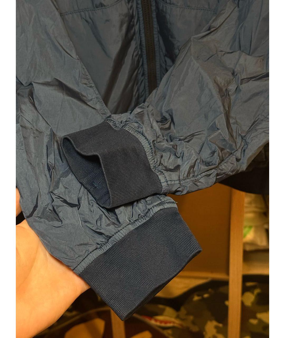 STONE ISLAND Темно-синяя нейлоновая куртка, фото 5