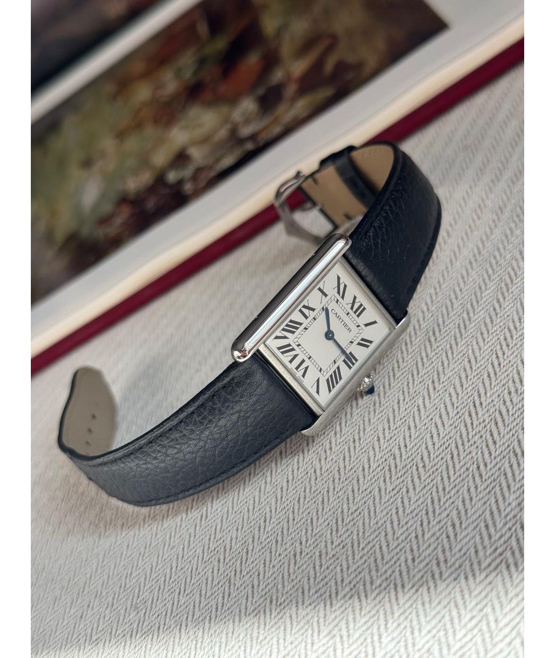 CARTIER Черные часы, фото 7