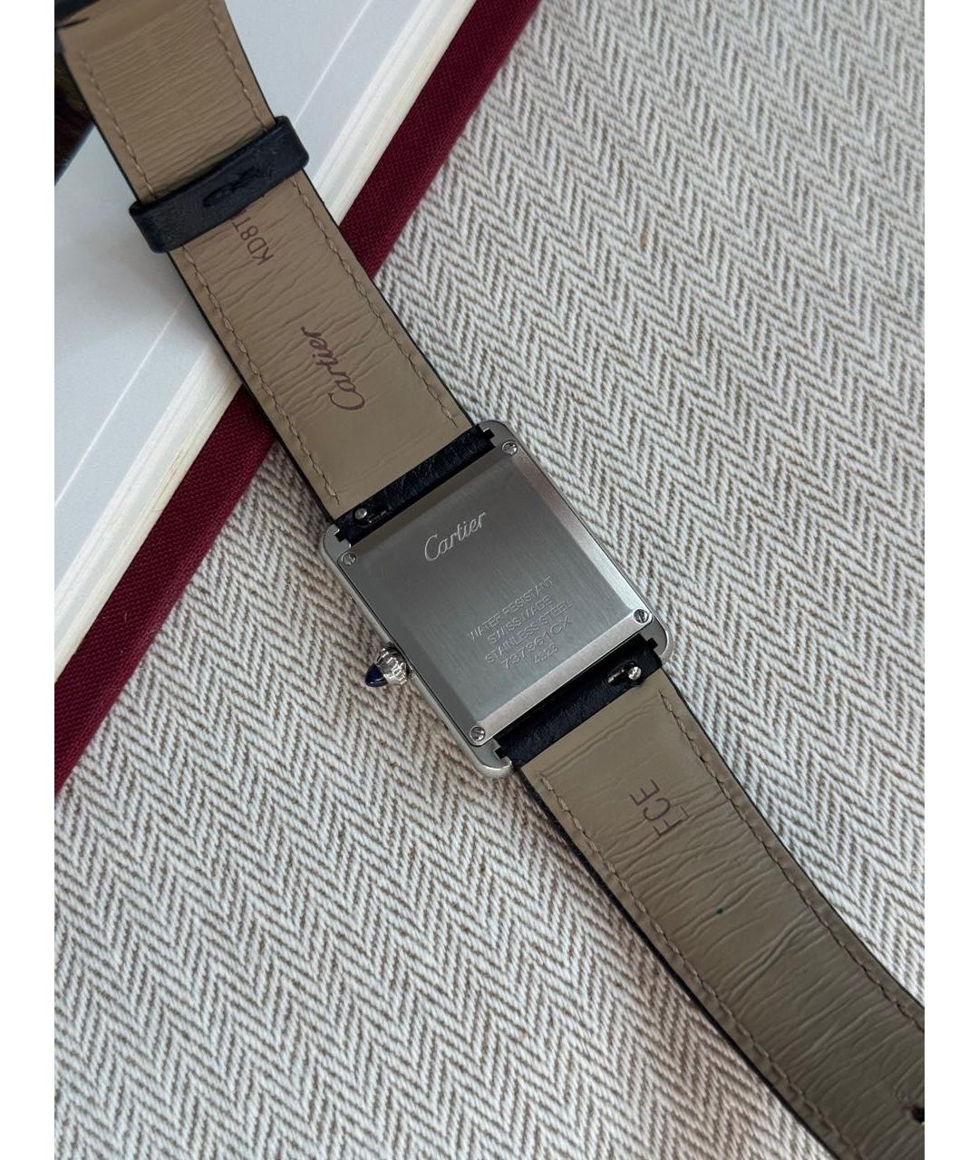 CARTIER Черные часы, фото 5