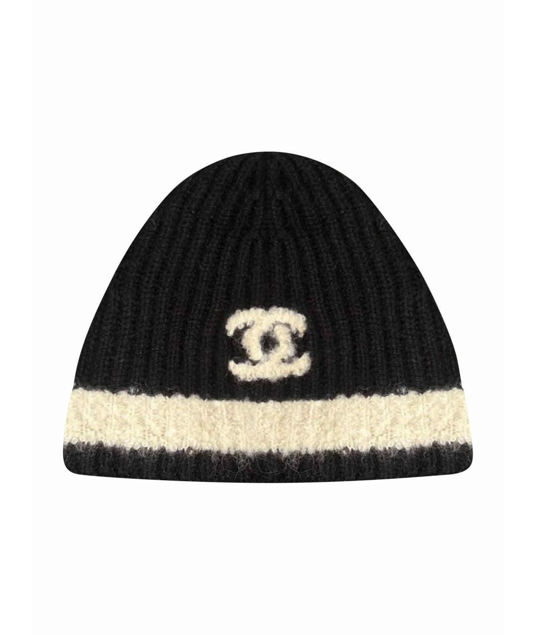 CHANEL Черная шапка, фото 1