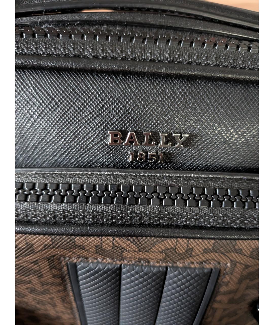 BALLY Черная кожаная сумка на плечо, фото 6