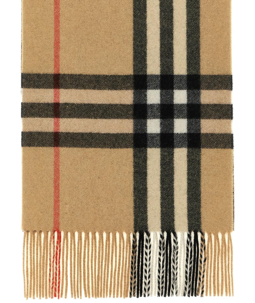 BURBERRY Бежевый кашемировый шарф, фото 2