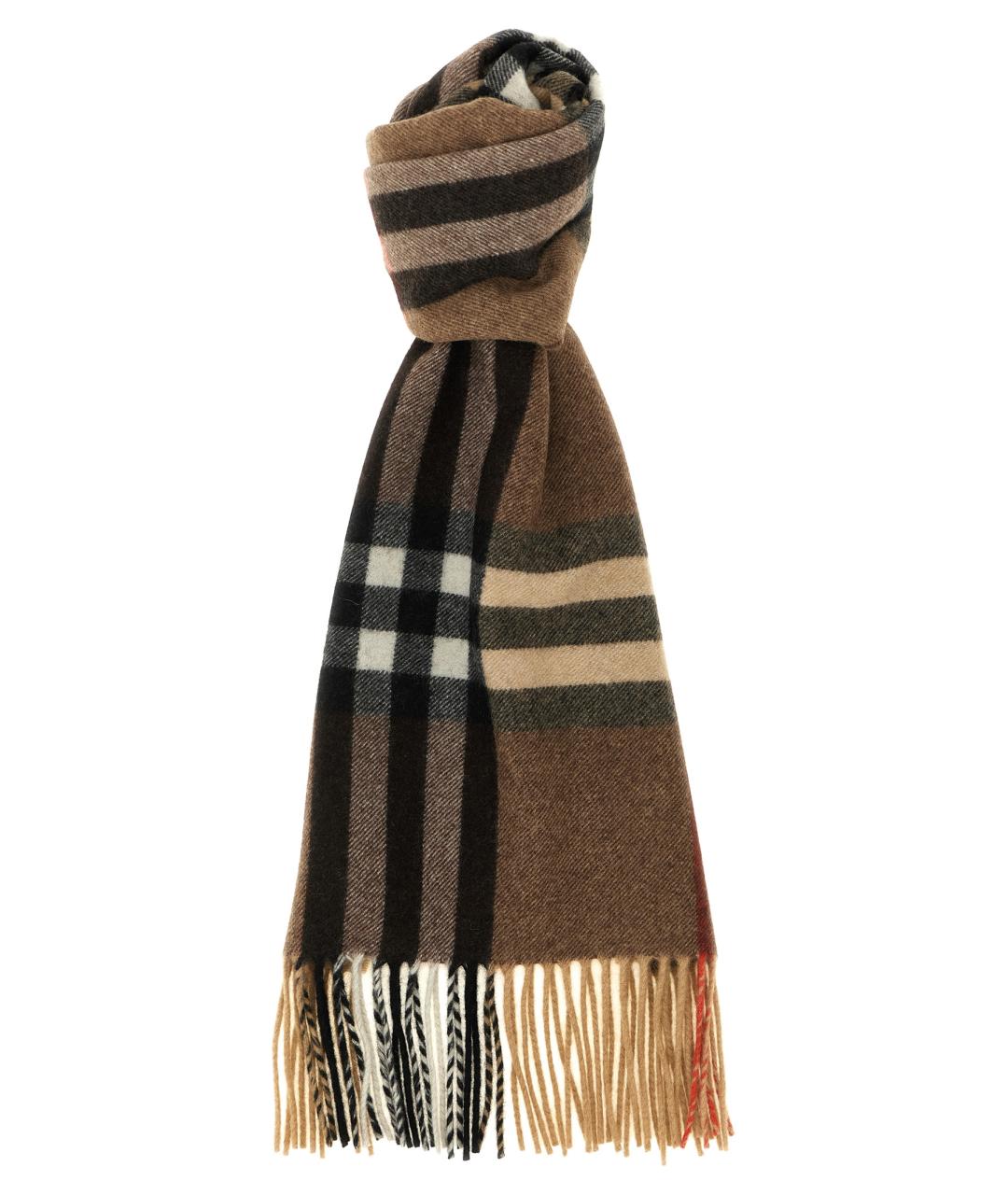 BURBERRY Бежевый кашемировый шарф, фото 1
