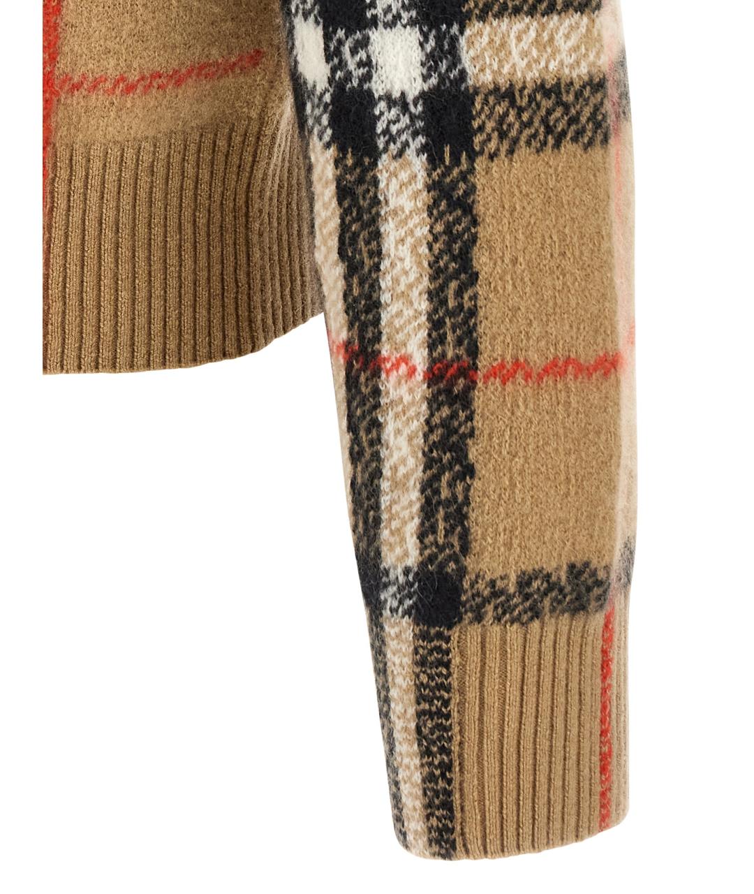 BURBERRY Бежевый кашемировый джемпер / свитер, фото 4