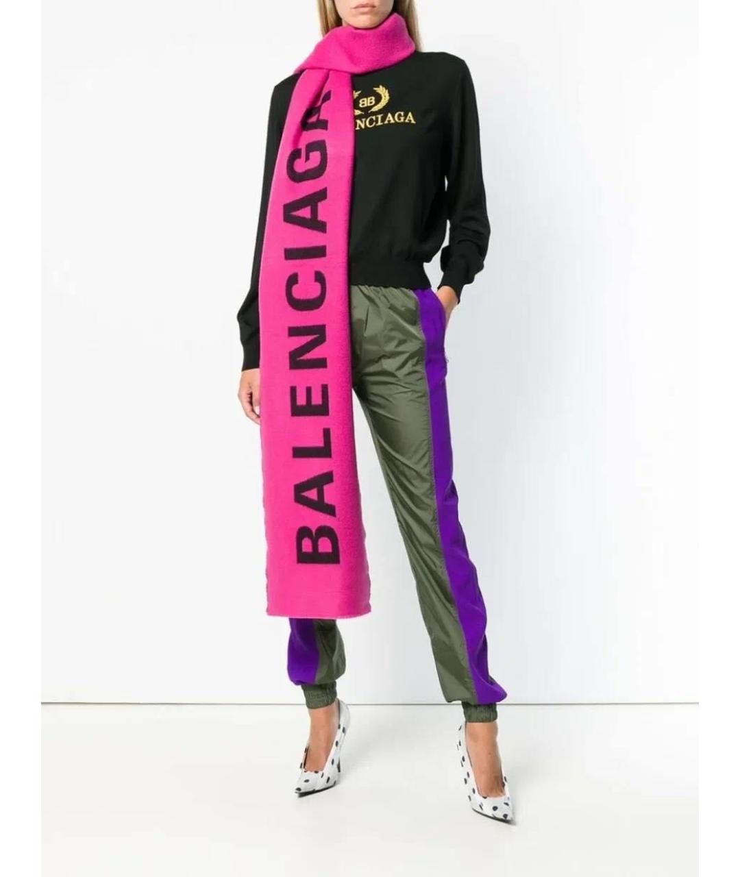 BALENCIAGA Мульти шерстяной шарф, фото 8