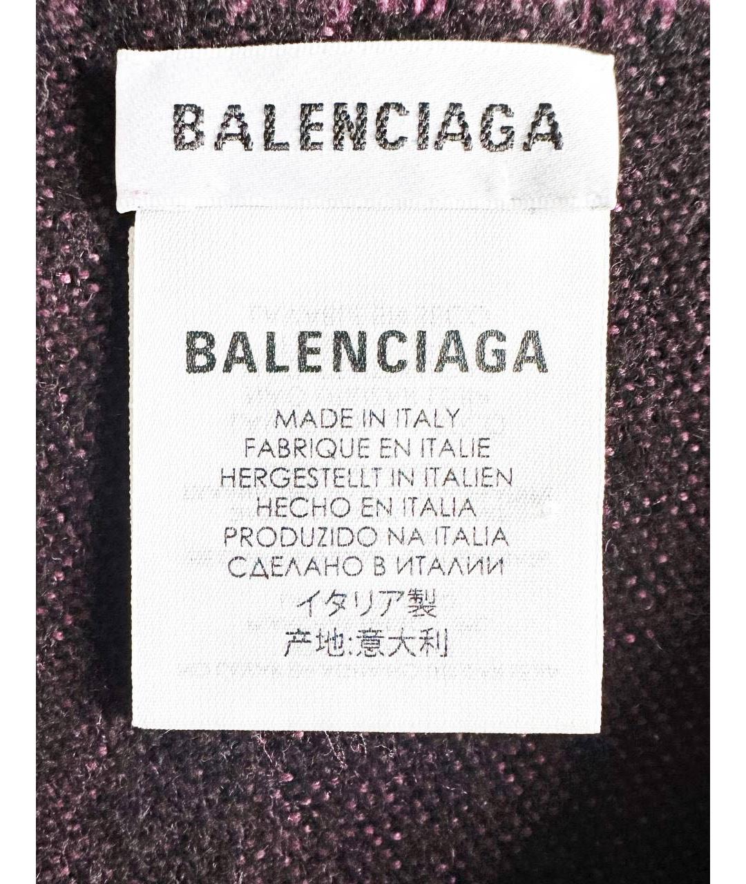 BALENCIAGA Мульти шерстяной шарф, фото 4