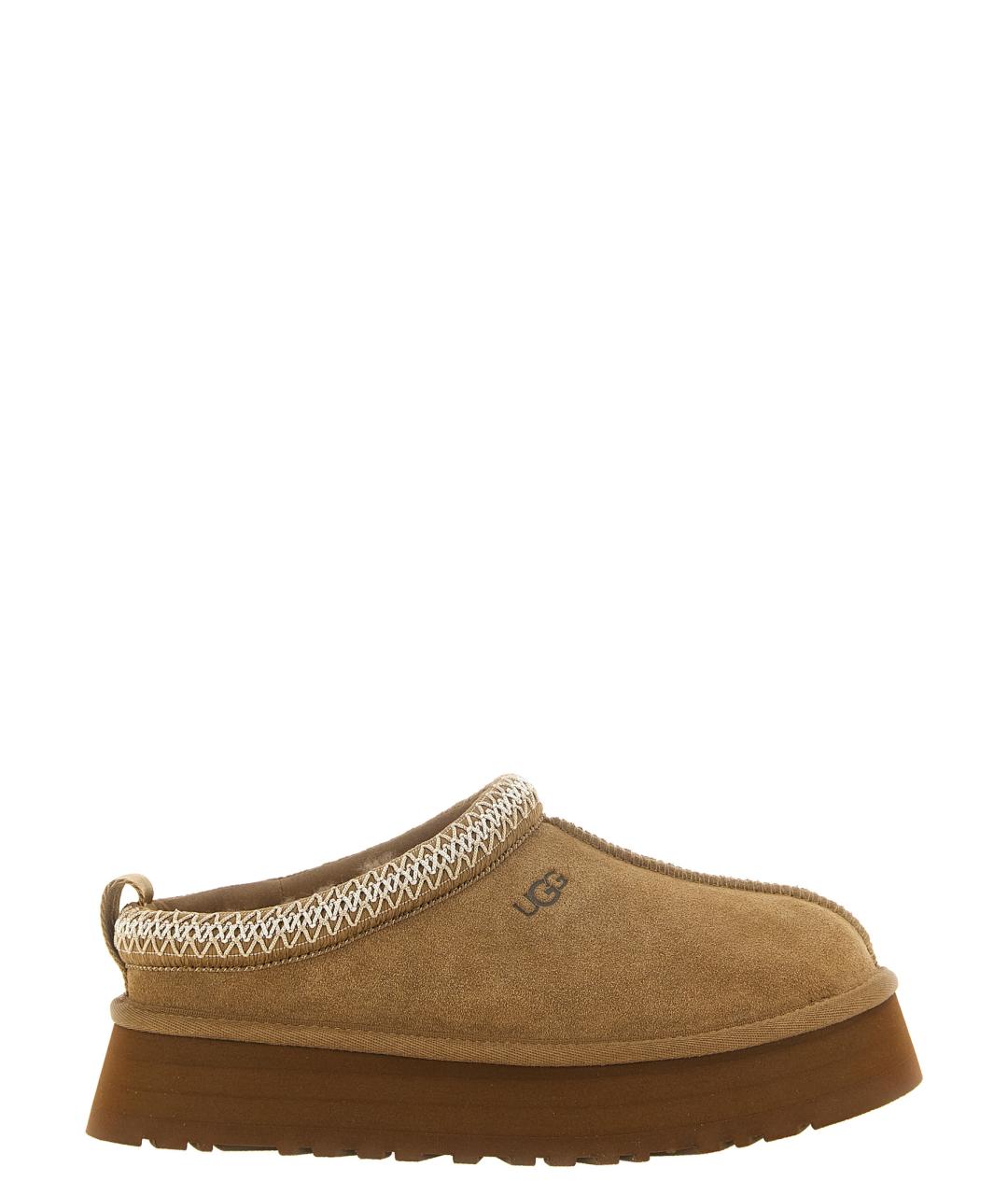 UGG Бежевые замшевые сабо, фото 1