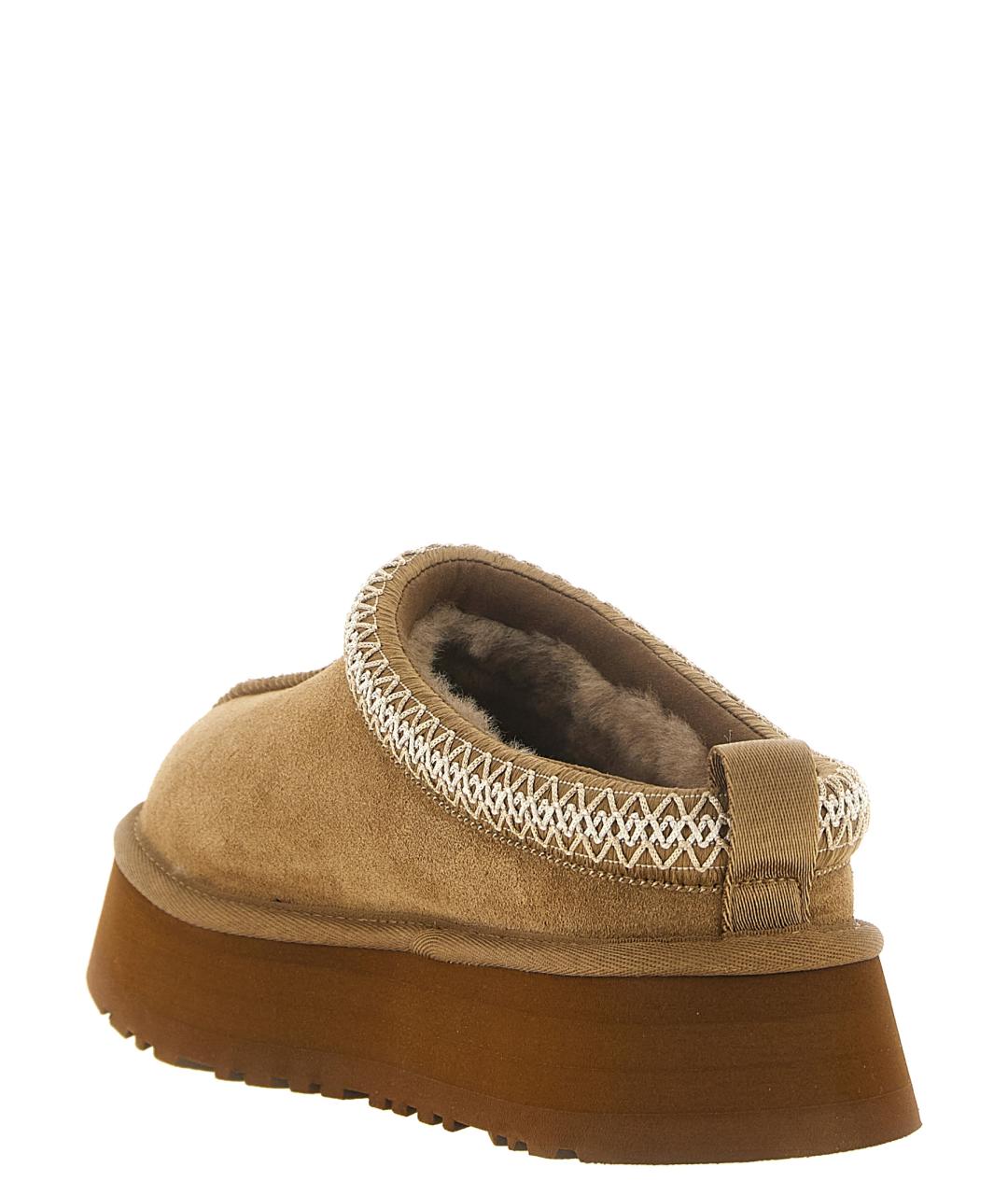 UGG Бежевые замшевые сабо, фото 3