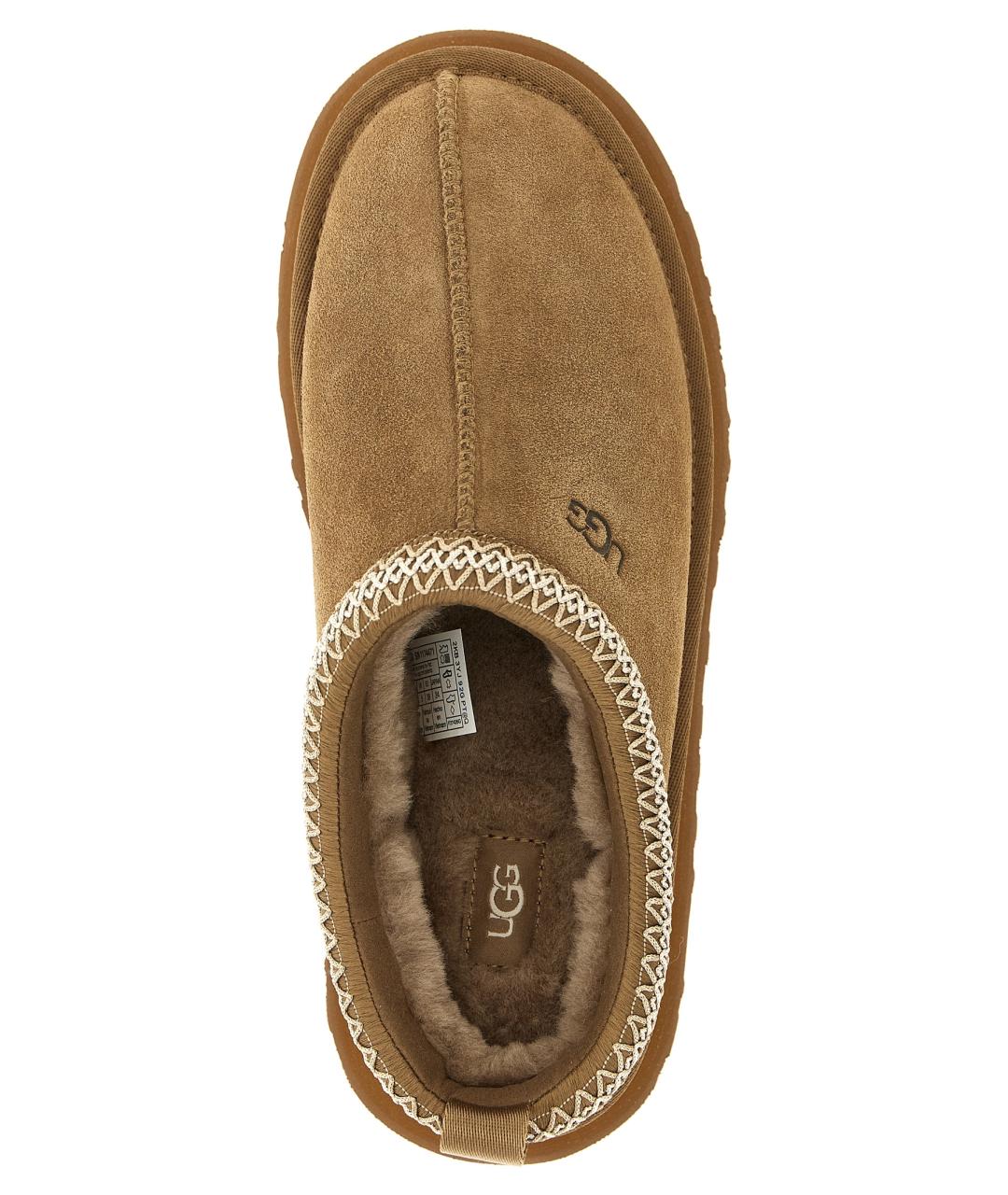 UGG Бежевые замшевые сабо, фото 4