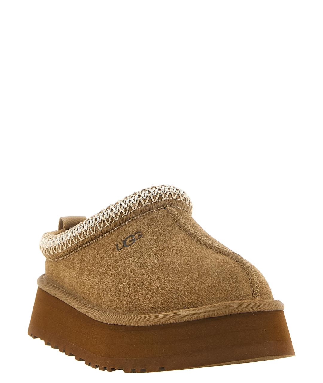 UGG Бежевые замшевые сабо, фото 2