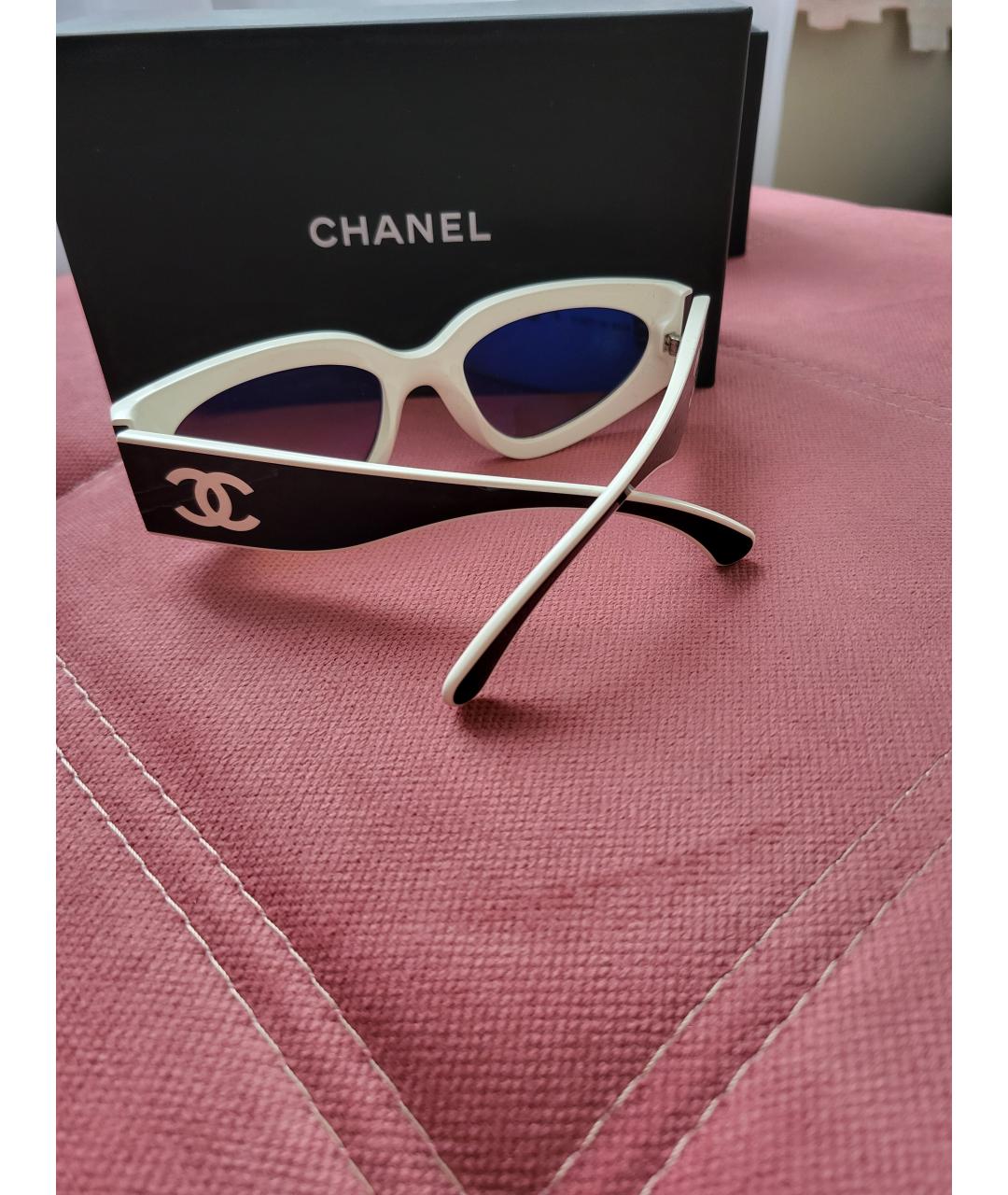 CHANEL Черные пластиковые солнцезащитные очки, фото 5