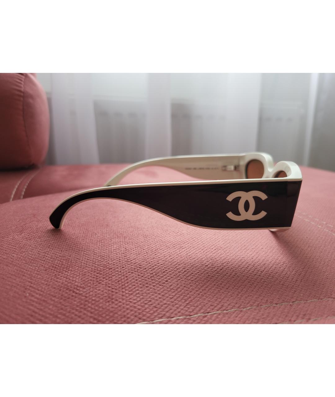 CHANEL Черные пластиковые солнцезащитные очки, фото 3