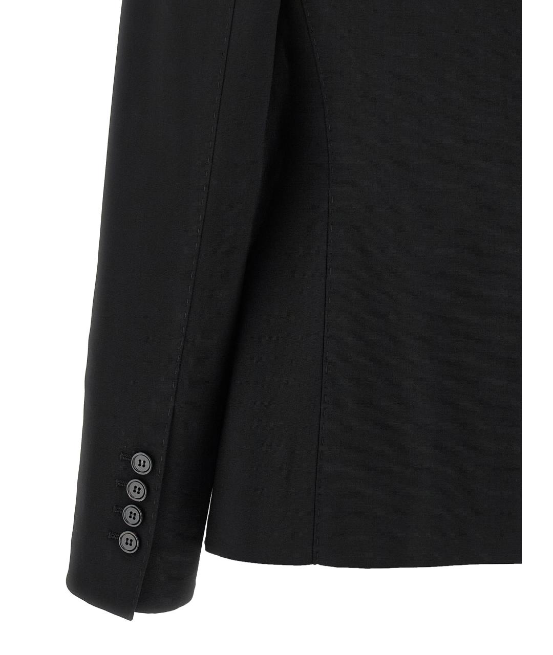 DOLCE&GABBANA Черный шерстяной жакет/пиджак, фото 4