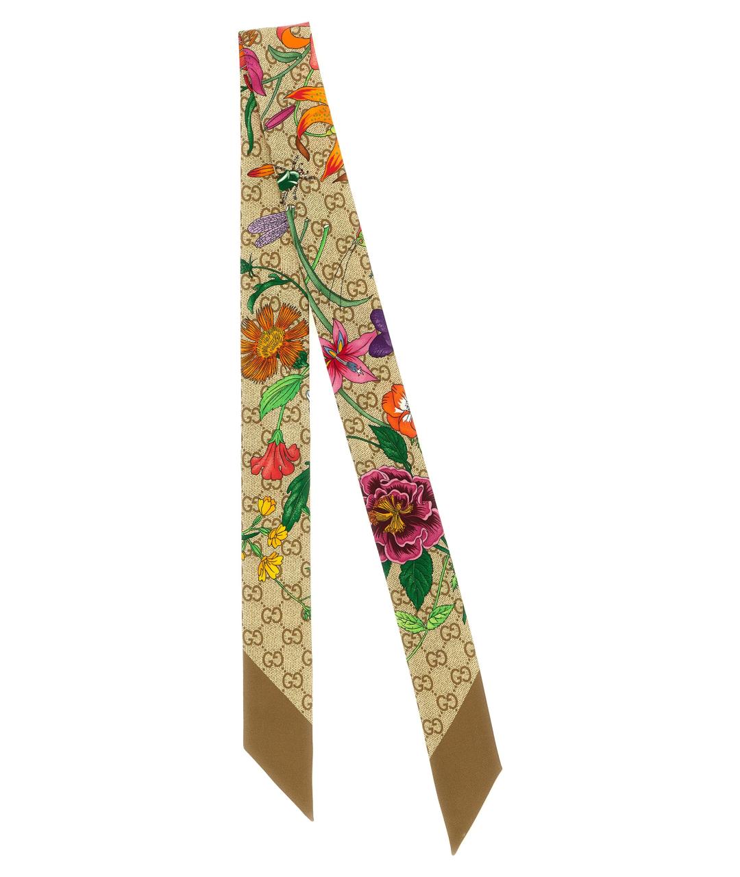 GUCCI Мульти шелковый шарф, фото 2