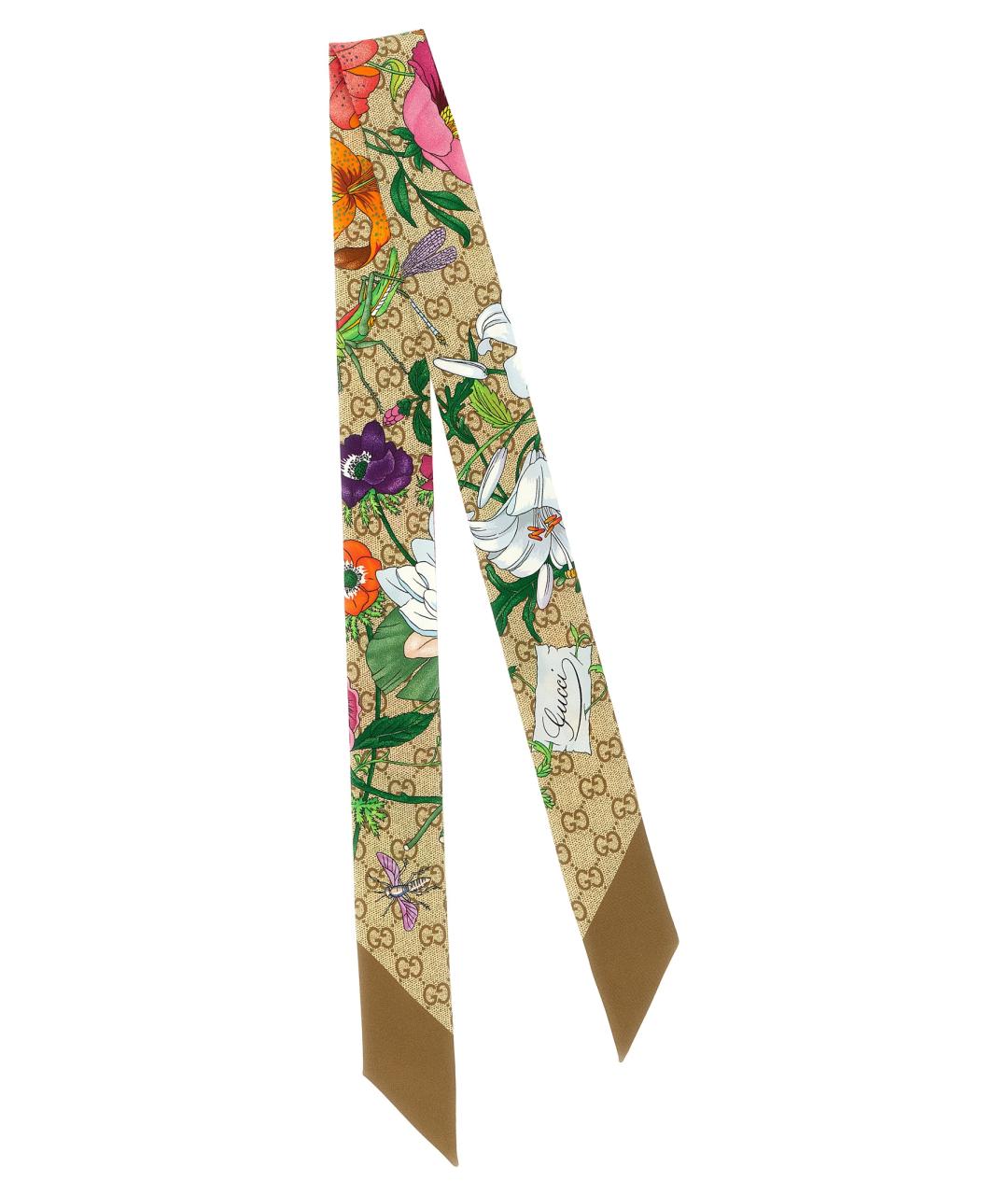 GUCCI Мульти шелковый шарф, фото 1