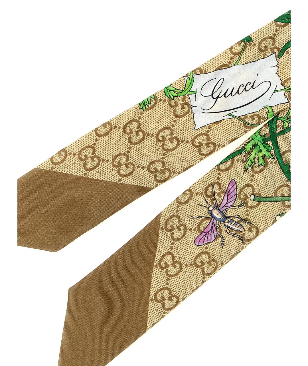 GUCCI Мульти шелковый шарф, фото 3
