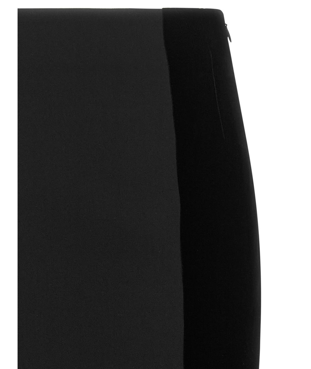 JACQUEMUS Черная шерстяная юбка миди, фото 3