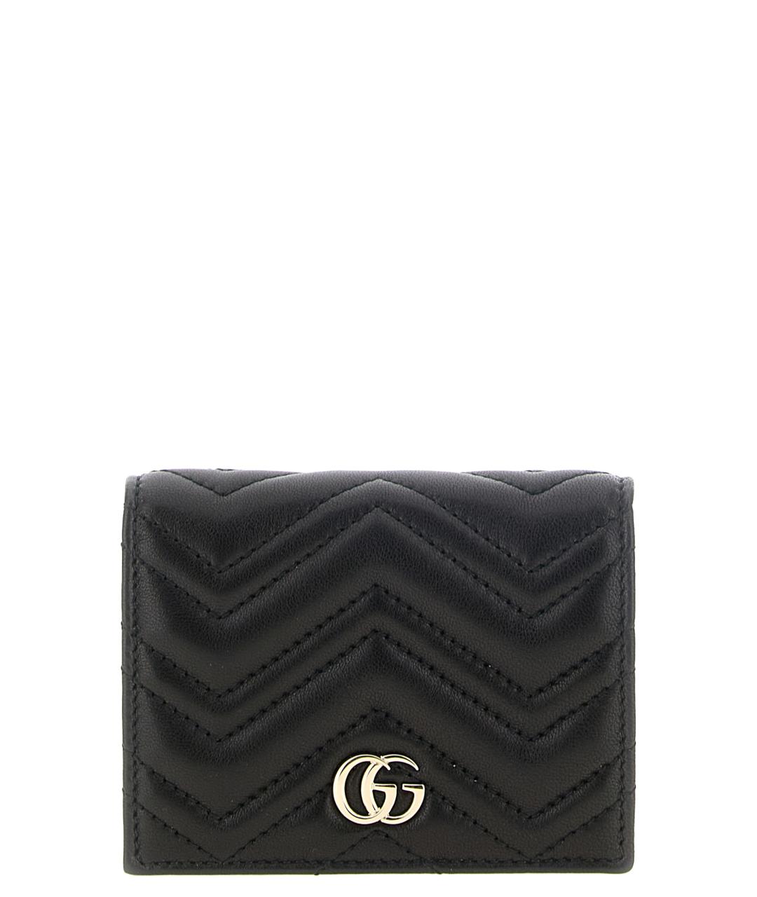 GUCCI Черный кожаный кошелек, фото 1