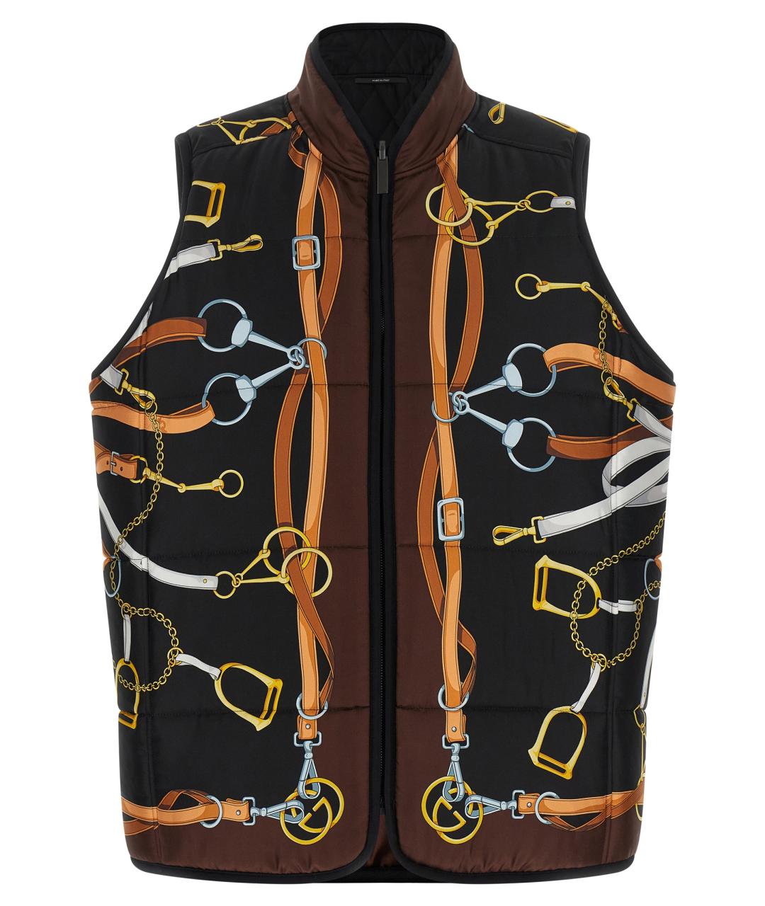 GUCCI Мульти шелковый жилет, фото 1