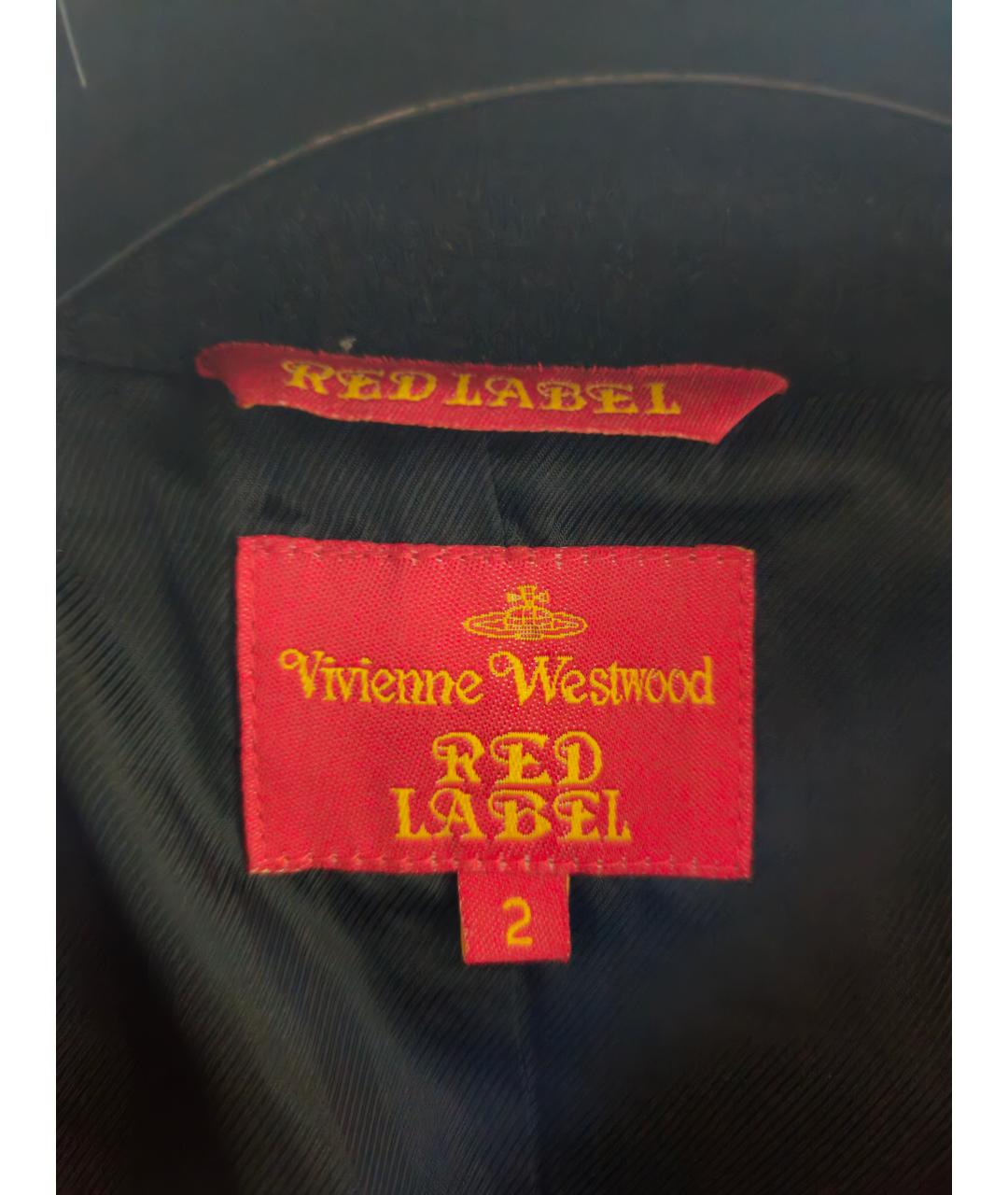 VIVIENNE WESTWOOD Темно-синее шерстяное пальто, фото 3