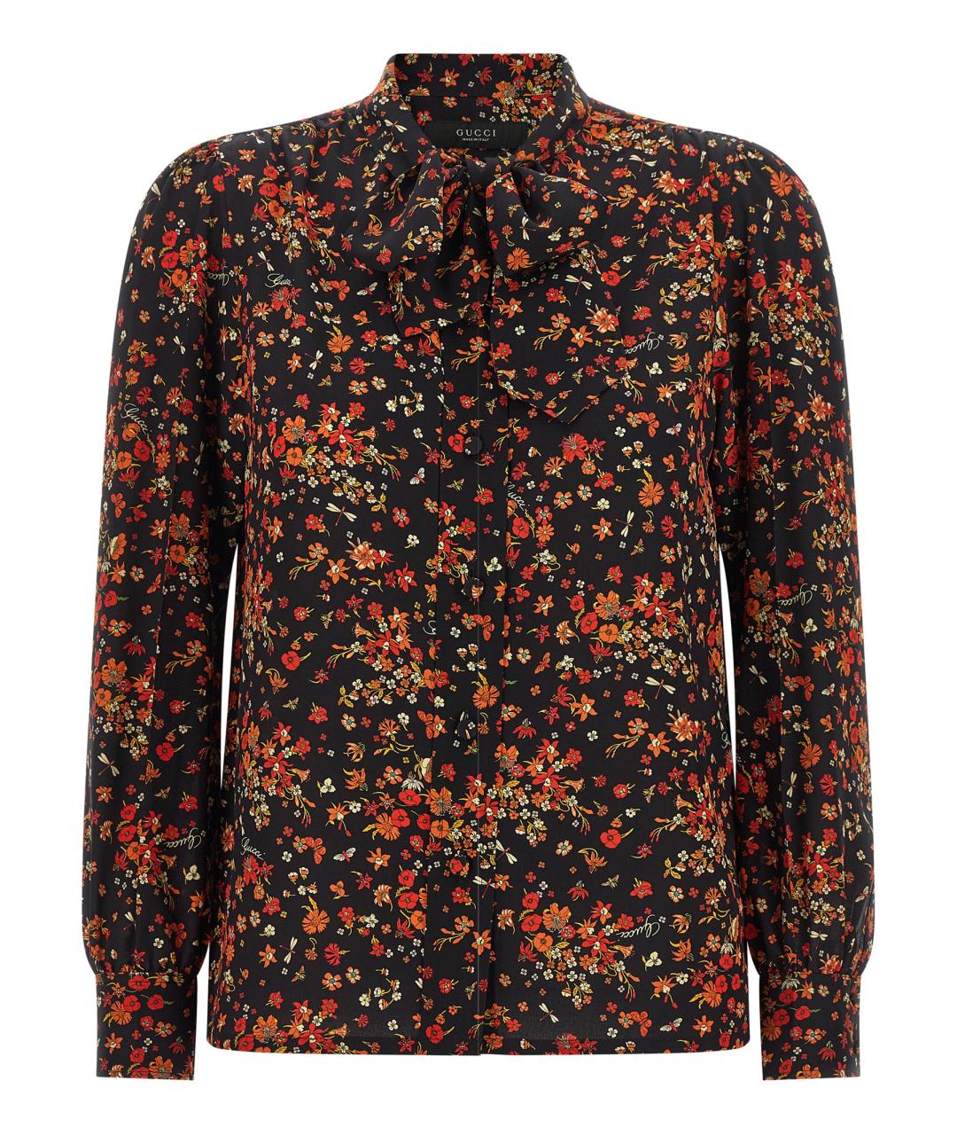 GUCCI Мульти шелковая рубашка, фото 1
