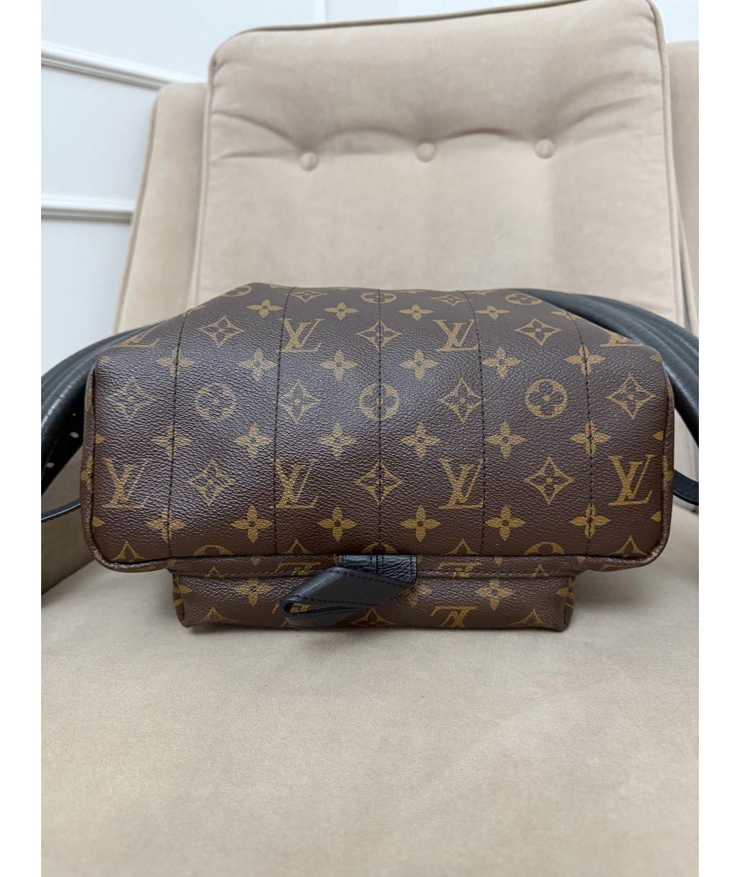 LOUIS VUITTON Коричневый рюкзак из канвы, фото 5