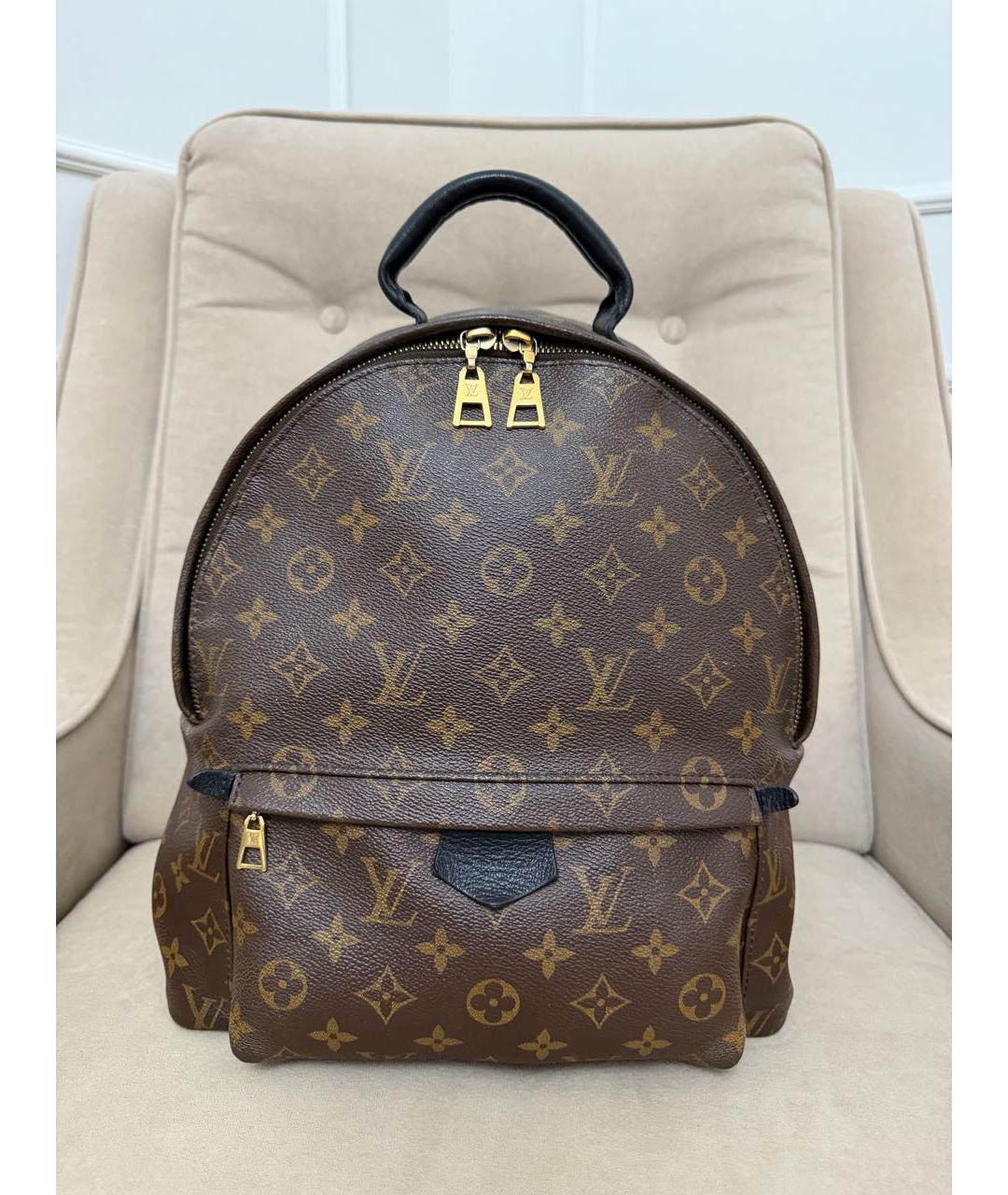 LOUIS VUITTON Коричневый рюкзак из канвы, фото 9