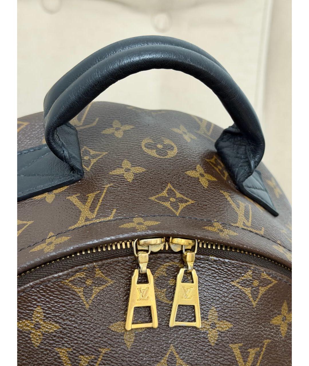 LOUIS VUITTON Коричневый рюкзак из канвы, фото 7