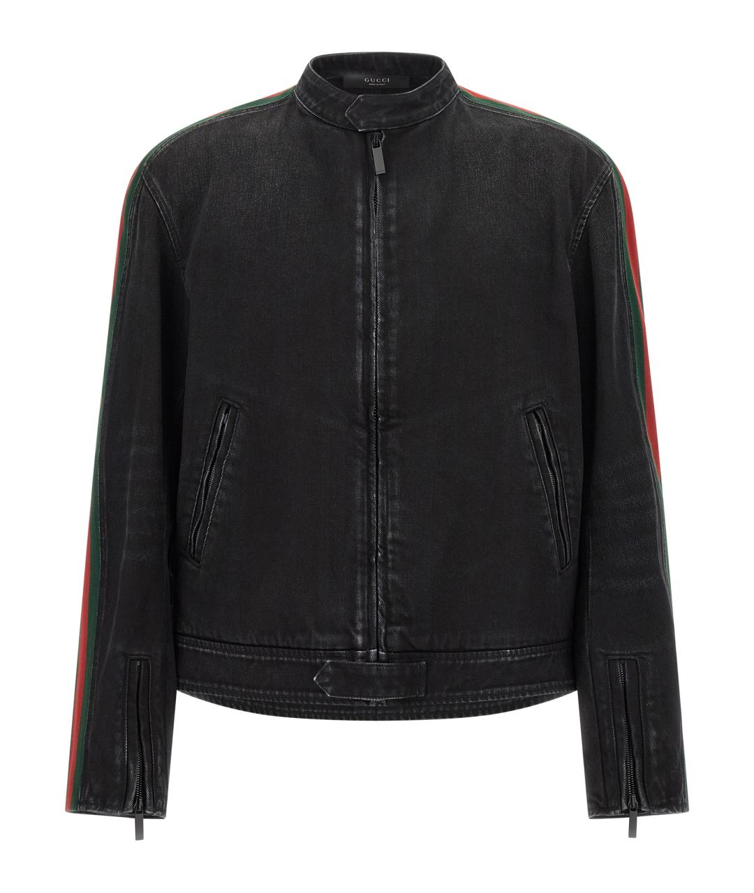 GUCCI Черная хлопковая куртка, фото 1
