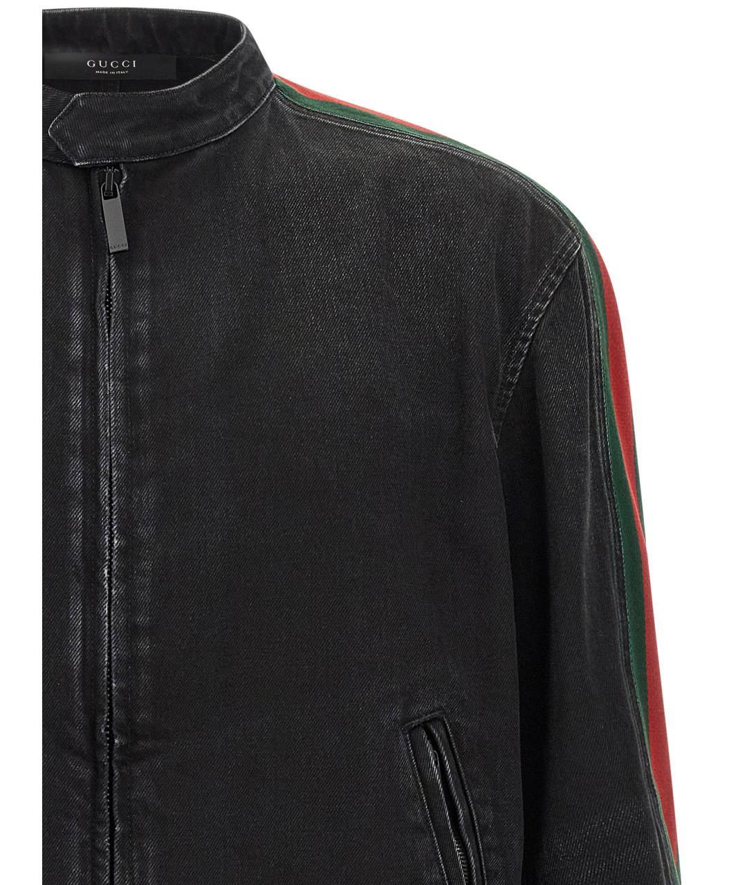 GUCCI Черная хлопковая куртка, фото 3