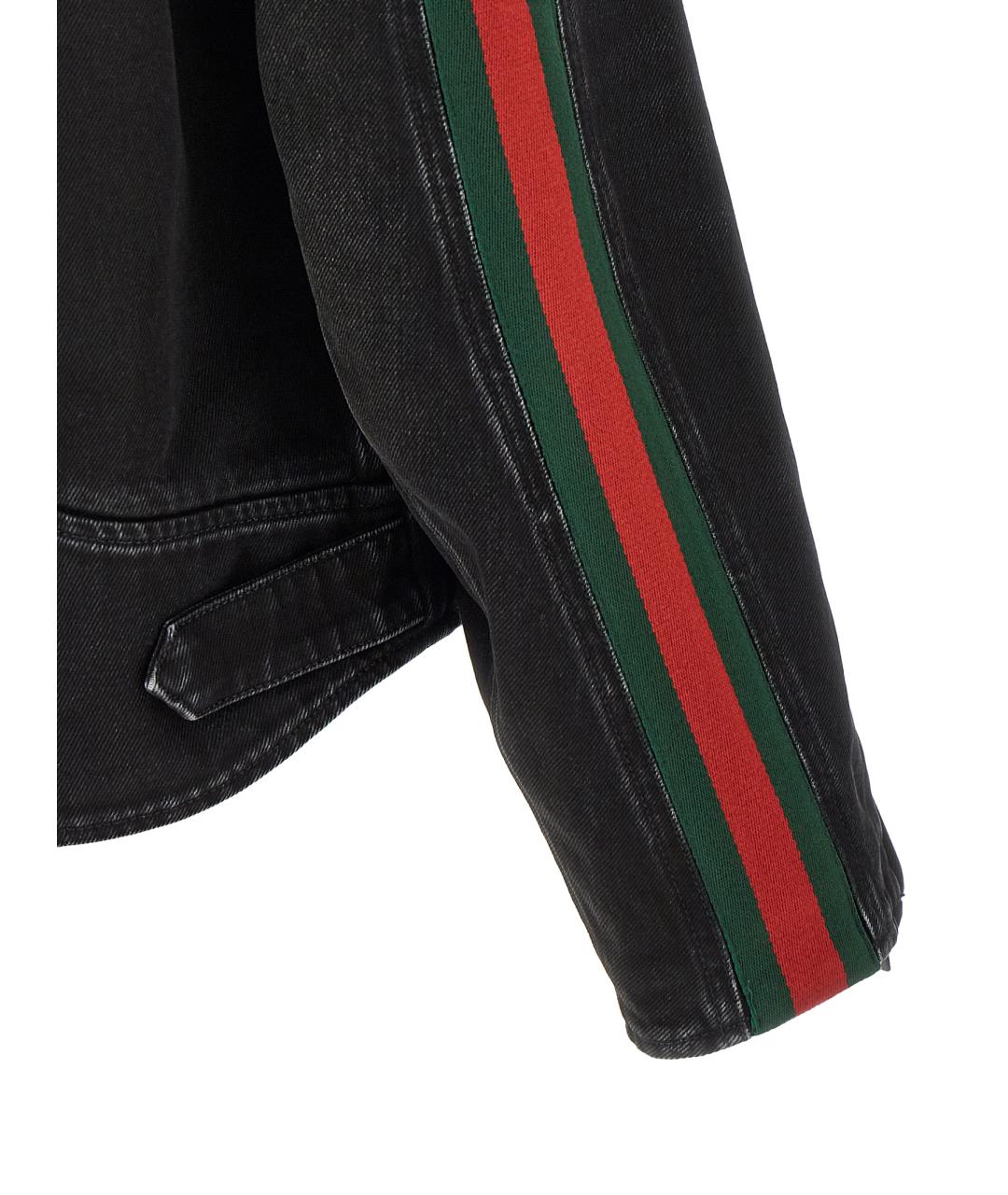 GUCCI Черная хлопковая куртка, фото 4