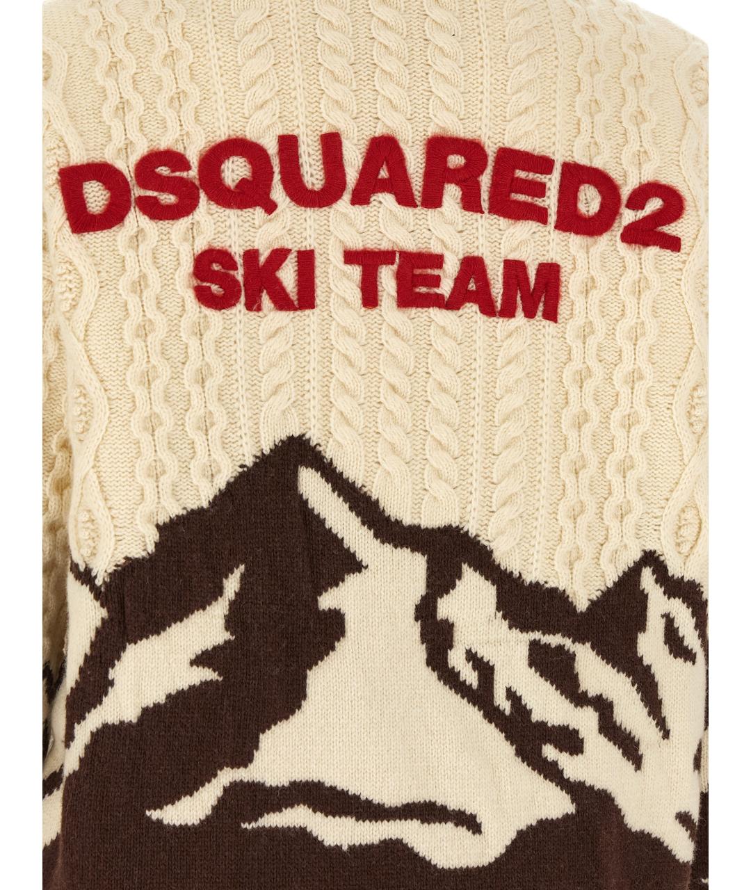 DSQUARED2 Мульти шерстяной кардиган, фото 4