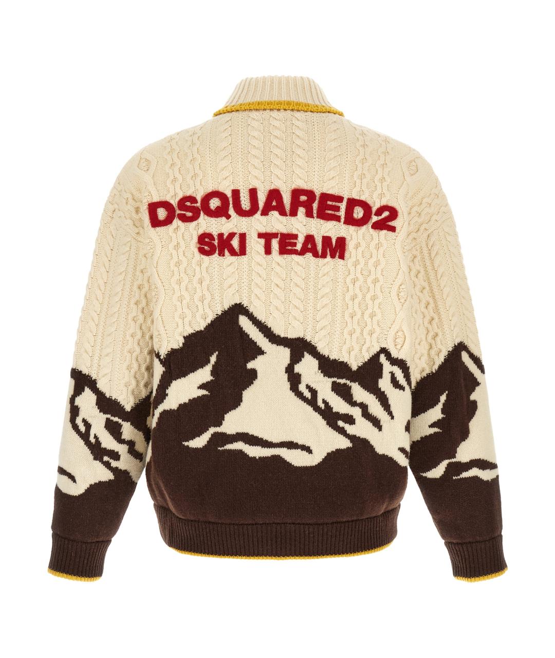 DSQUARED2 Мульти шерстяной кардиган, фото 2