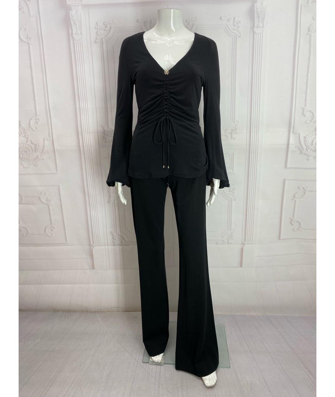 ROBERTO CAVALLI Черная модальная блузы, фото 6