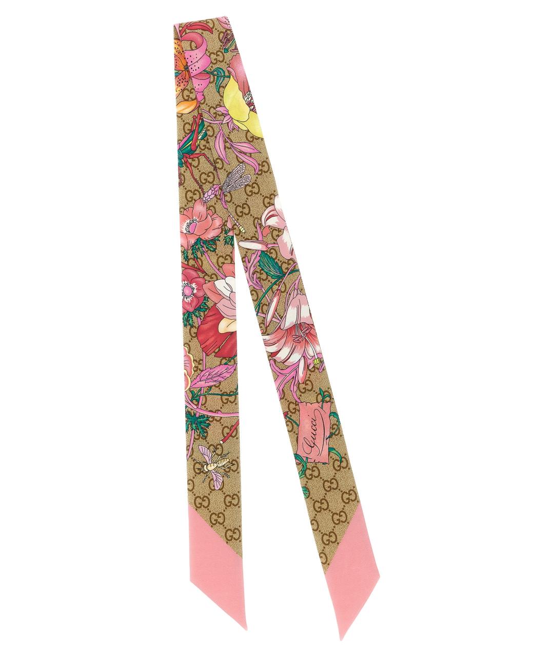 GUCCI Мульти шелковый шарф, фото 1