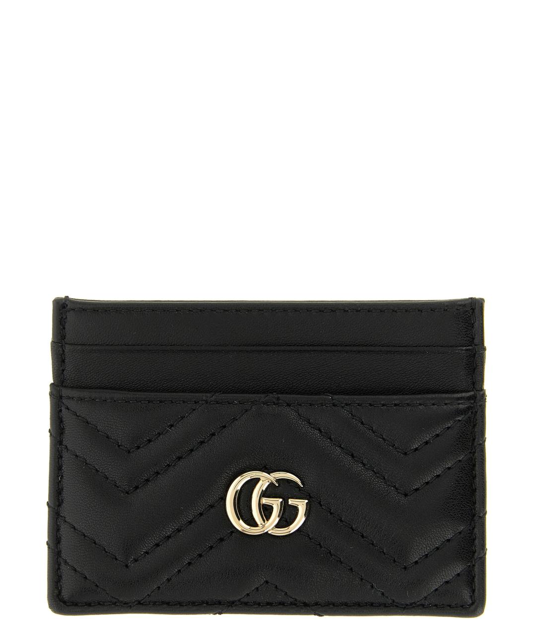 GUCCI Черный кожаный кардхолдер, фото 1