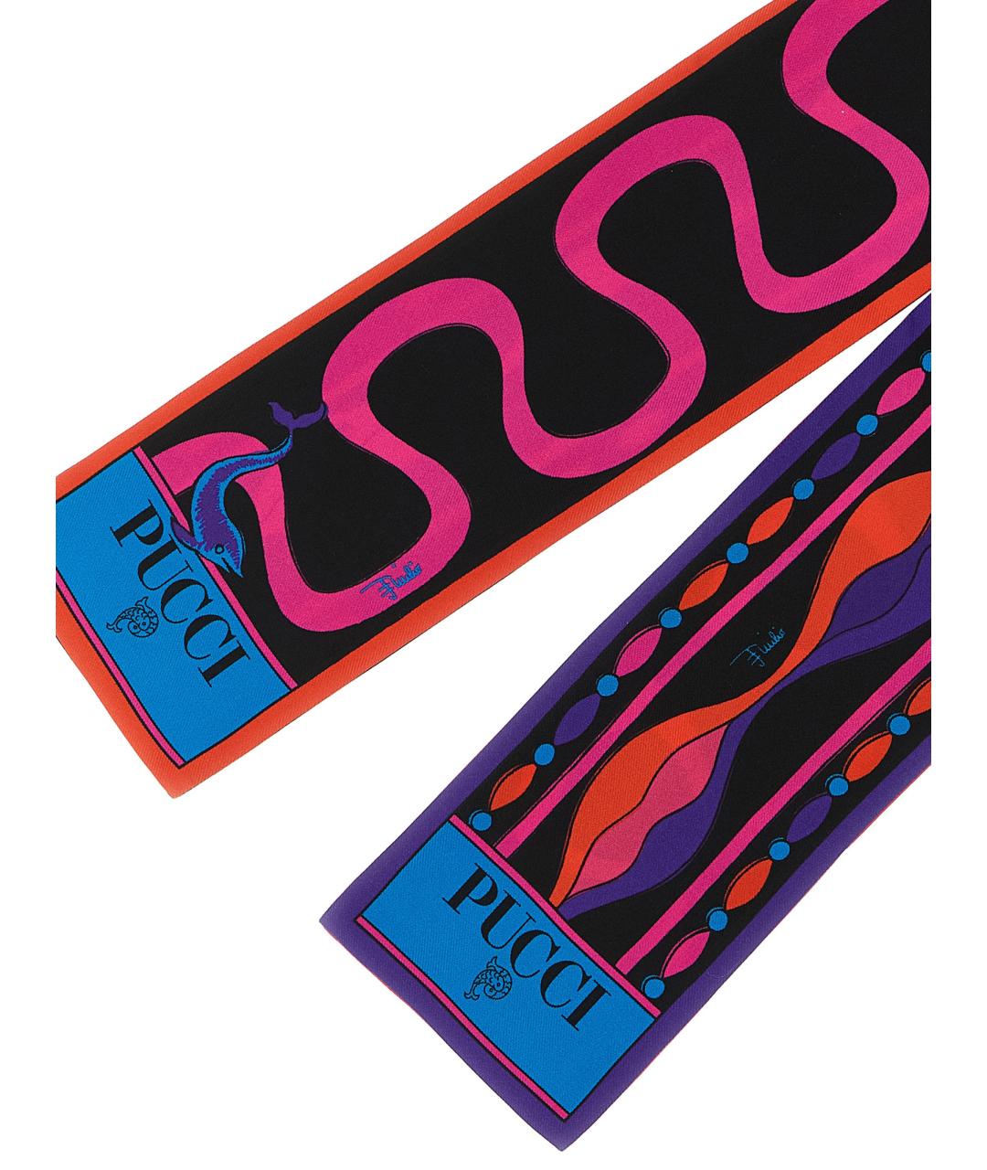 EMILIO PUCCI Мульти шелковый шарф, фото 3