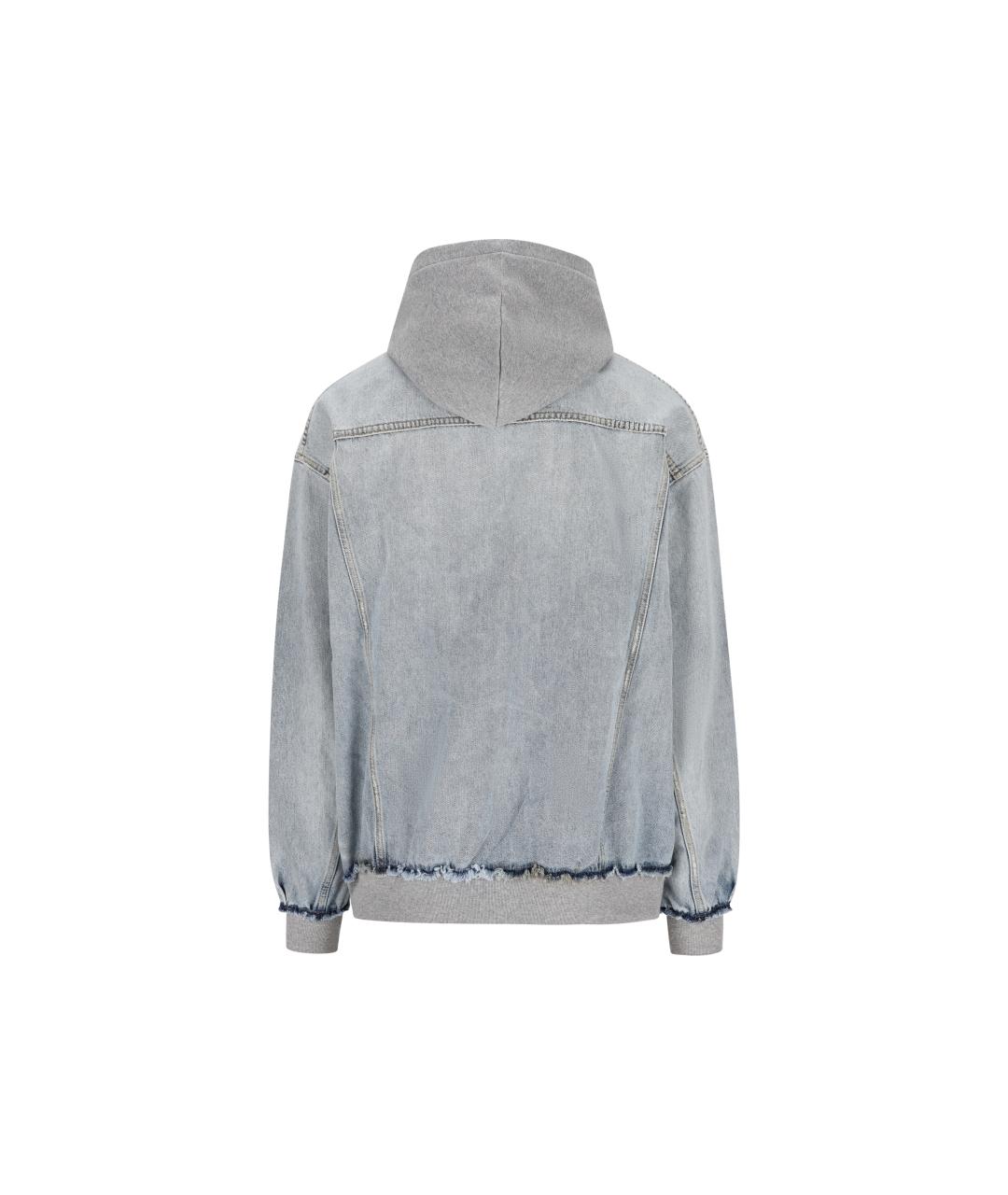 BALENCIAGA Голубая хлопковая куртка, фото 2