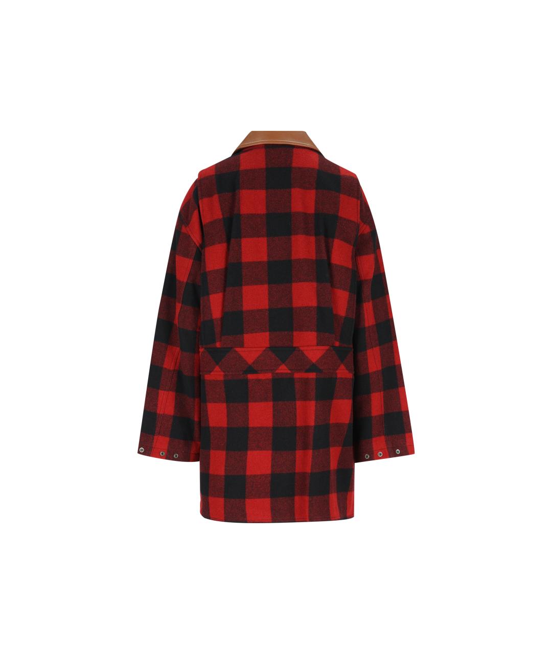 WOOLRICH Красное шерстяное пальто, фото 2