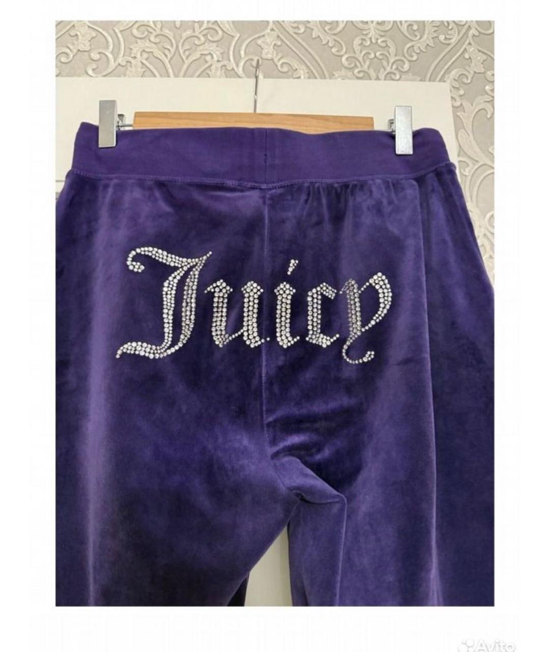 JUICY COUTURE Фиолетовый полиэстеровый спортивные костюмы, фото 3