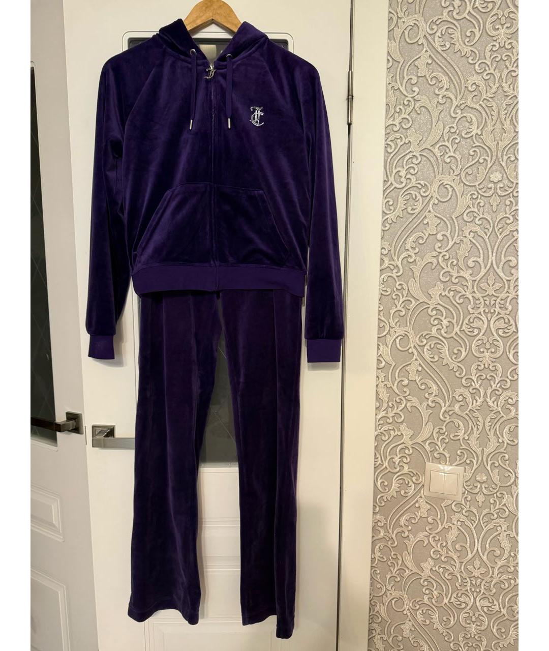JUICY COUTURE Фиолетовый полиэстеровый спортивные костюмы, фото 9