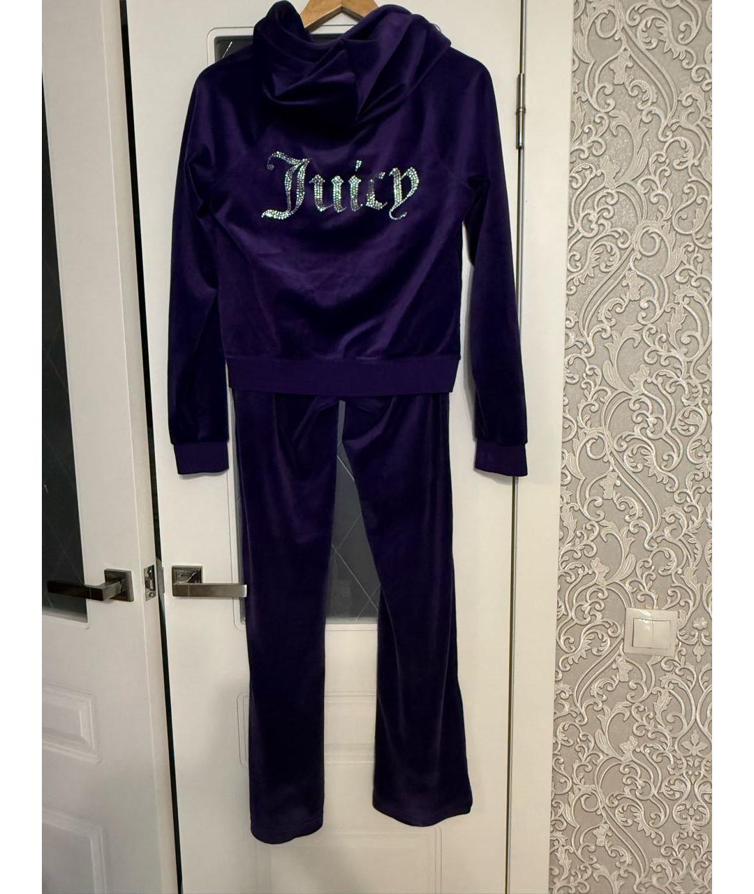 JUICY COUTURE Фиолетовый полиэстеровый спортивные костюмы, фото 2