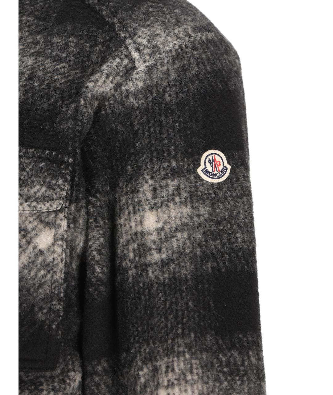 MONCLER Черная полиэстеровая куртка, фото 4