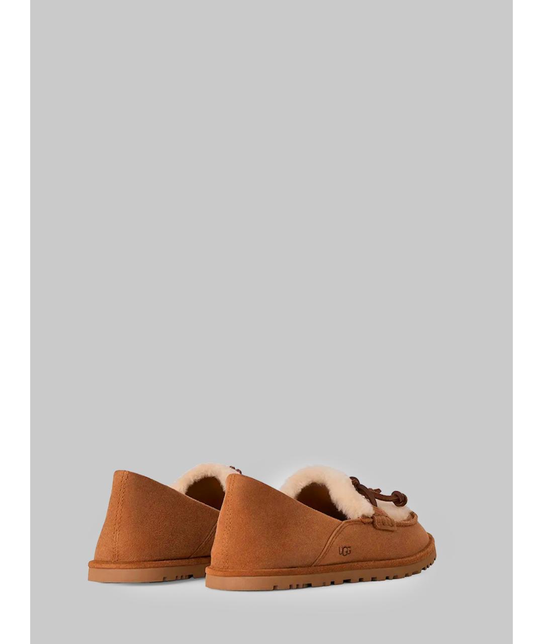 UGG Коричневые замшевые лоферы, фото 3