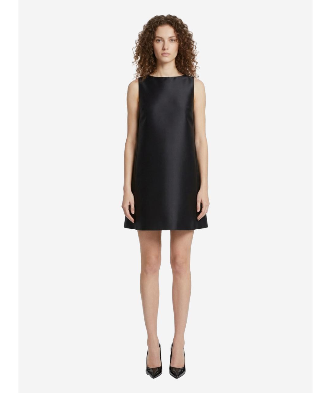 BALENCIAGA Черное шерстяное коктейльное платье, фото 2