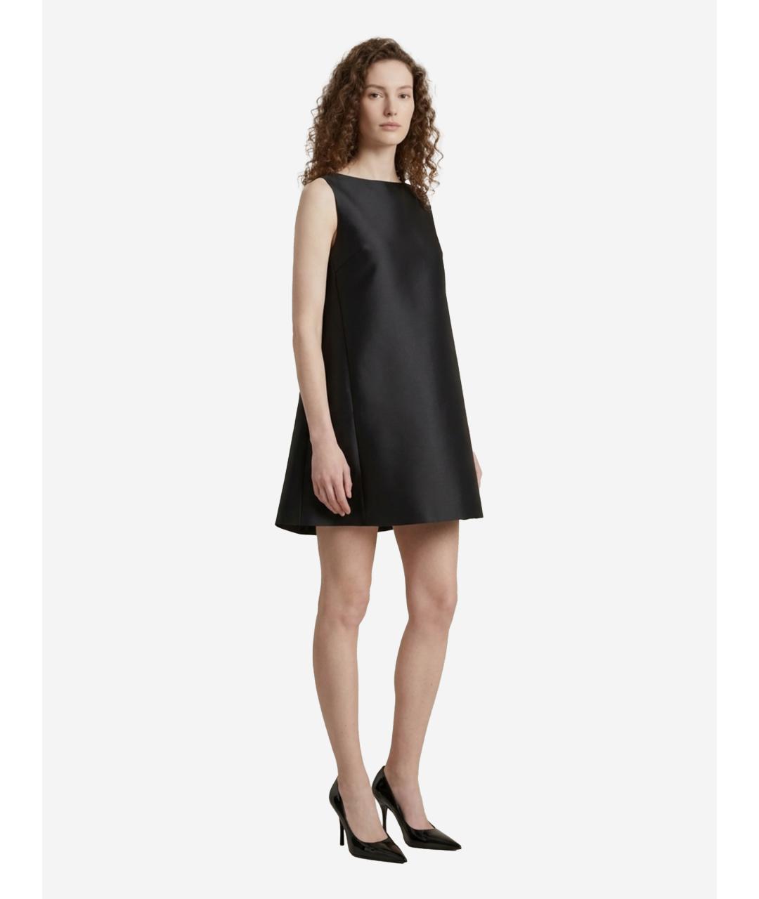 BALENCIAGA Черное шерстяное коктейльное платье, фото 3