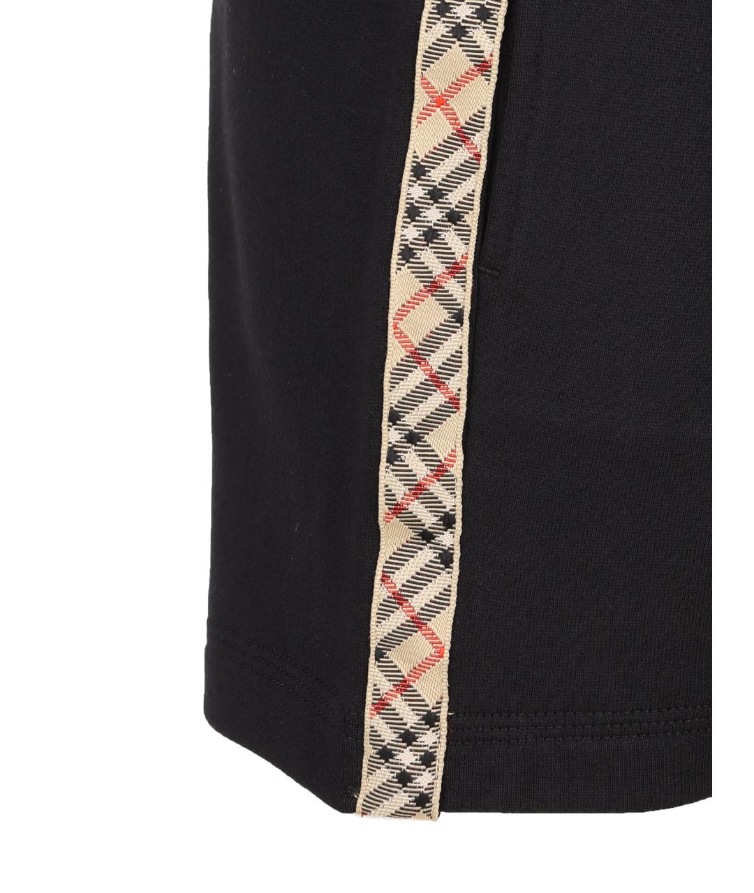 BURBERRY Черные хлопковые брюки и шорты, фото 4